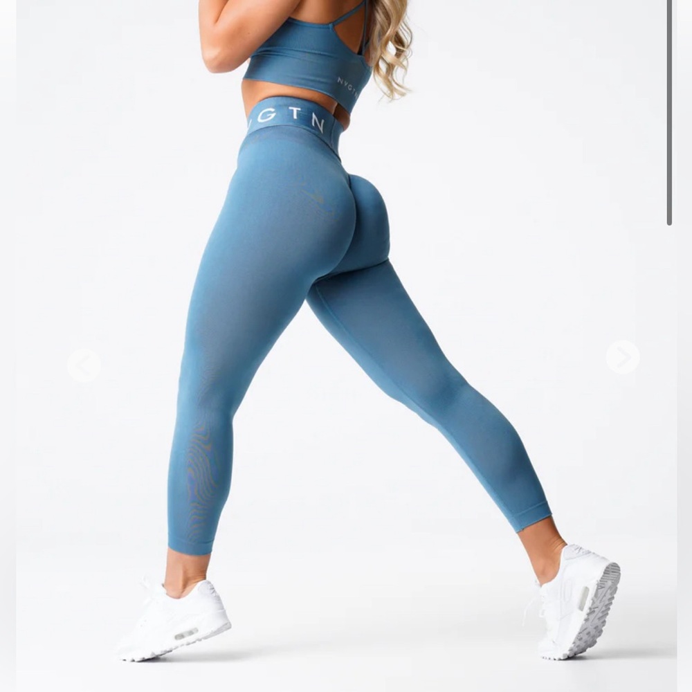 NVGTN Stone Blue Sport Seamless Leggings